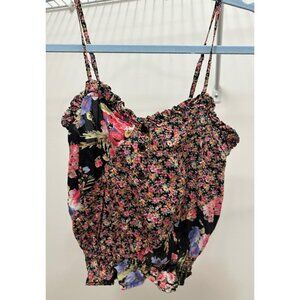 Xhilaration floral crop tank, size XS